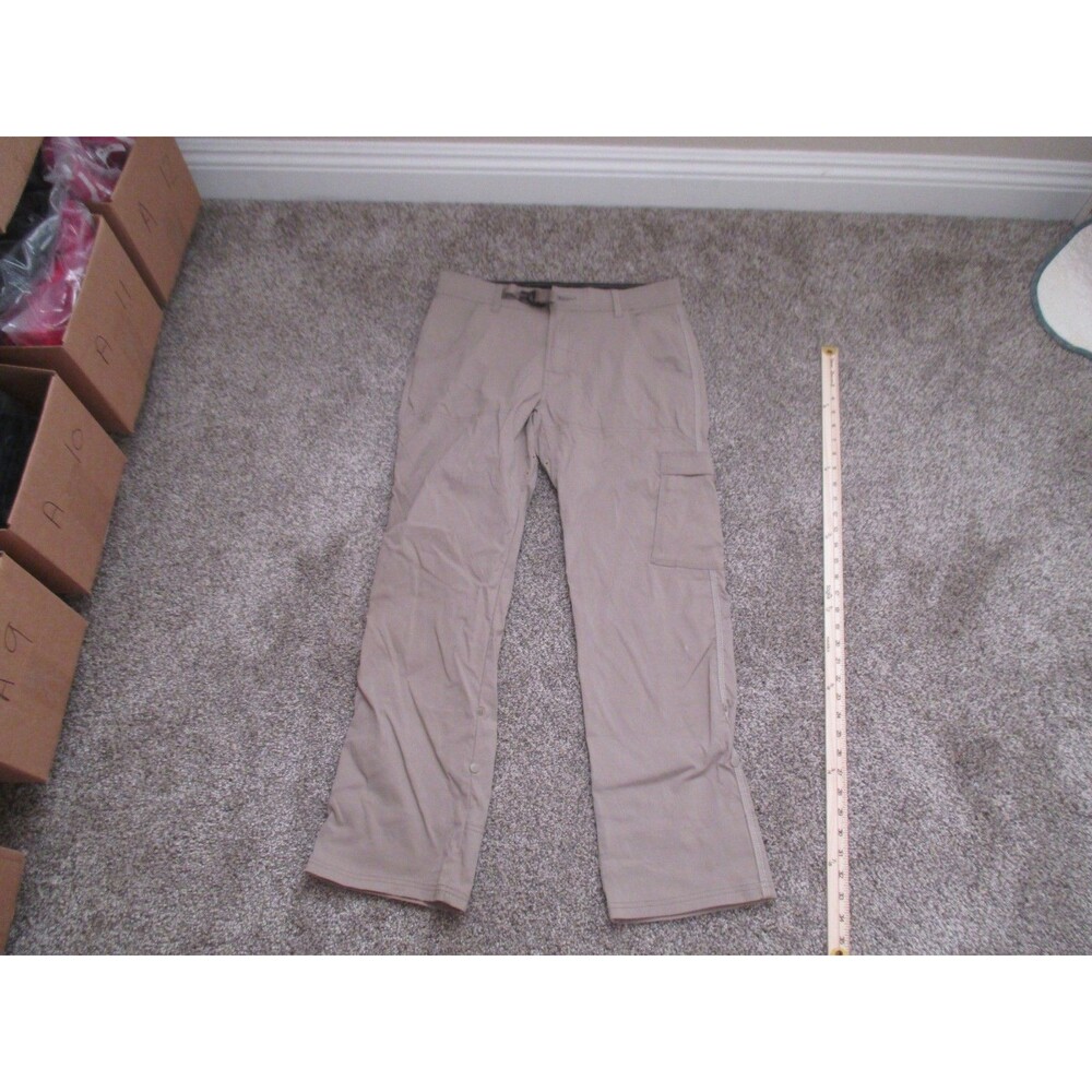 PrAna Stretch Zion Pants 32x30 Biege Relaxed Fit Hiking Cargo Outdoor Gorpcore